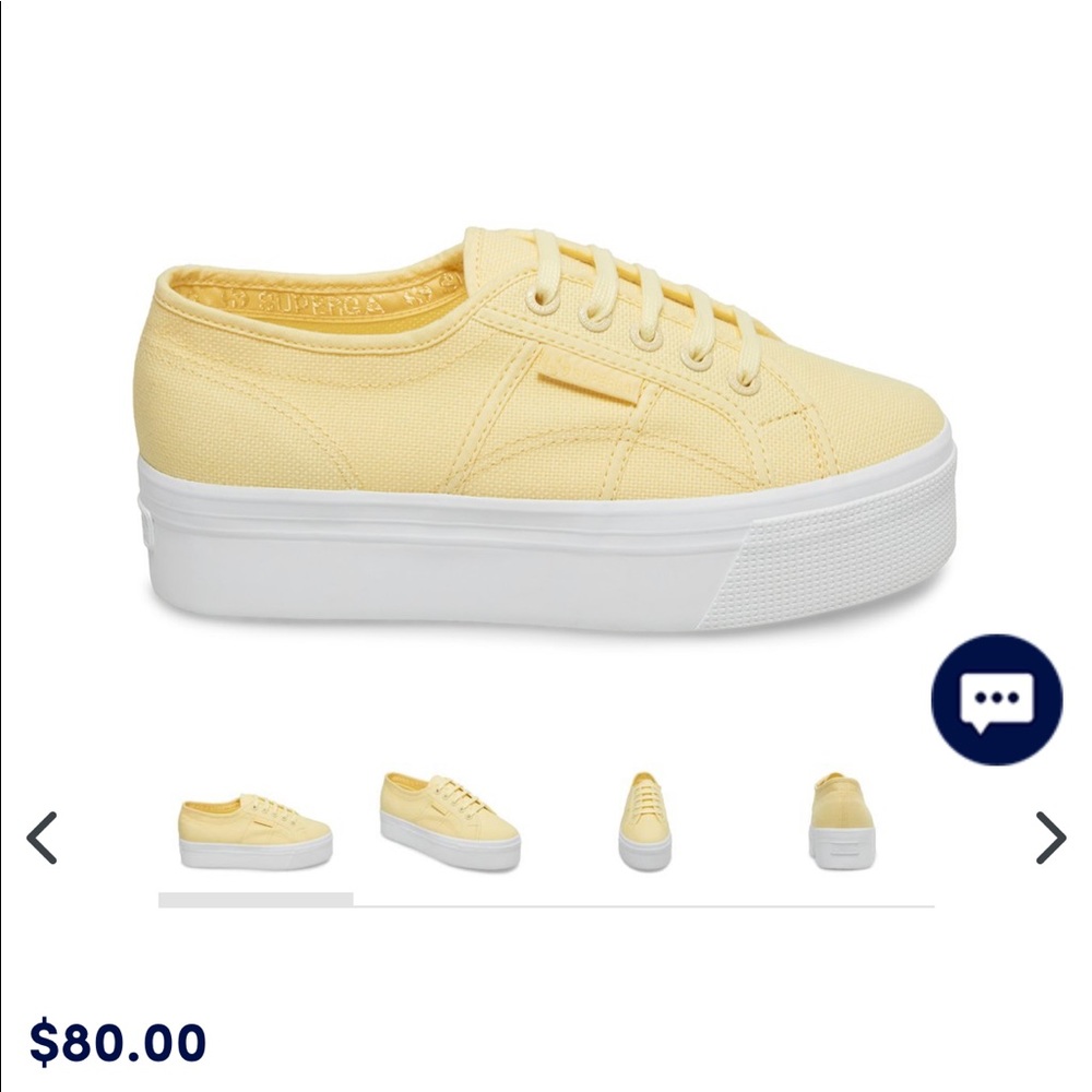 Yellow platform superga
